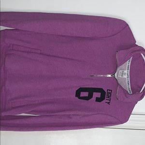 PINK half- zip pullover
